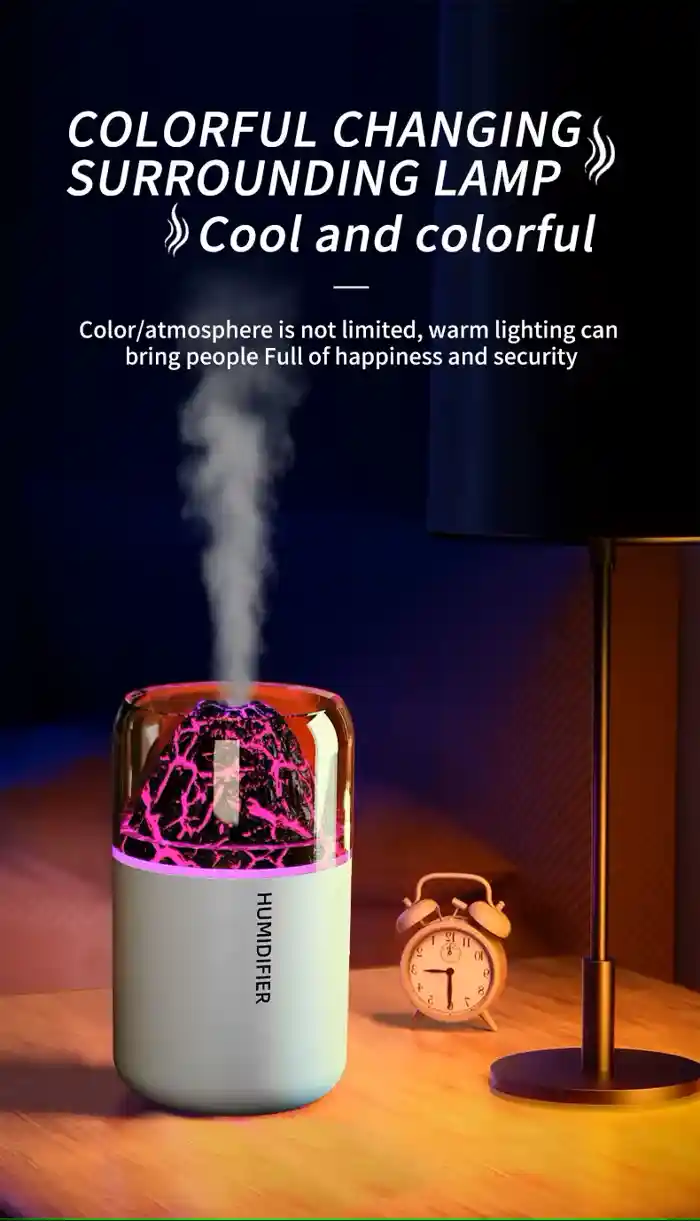 H05 Volcano Air Humidifier with Night Light – 180ML